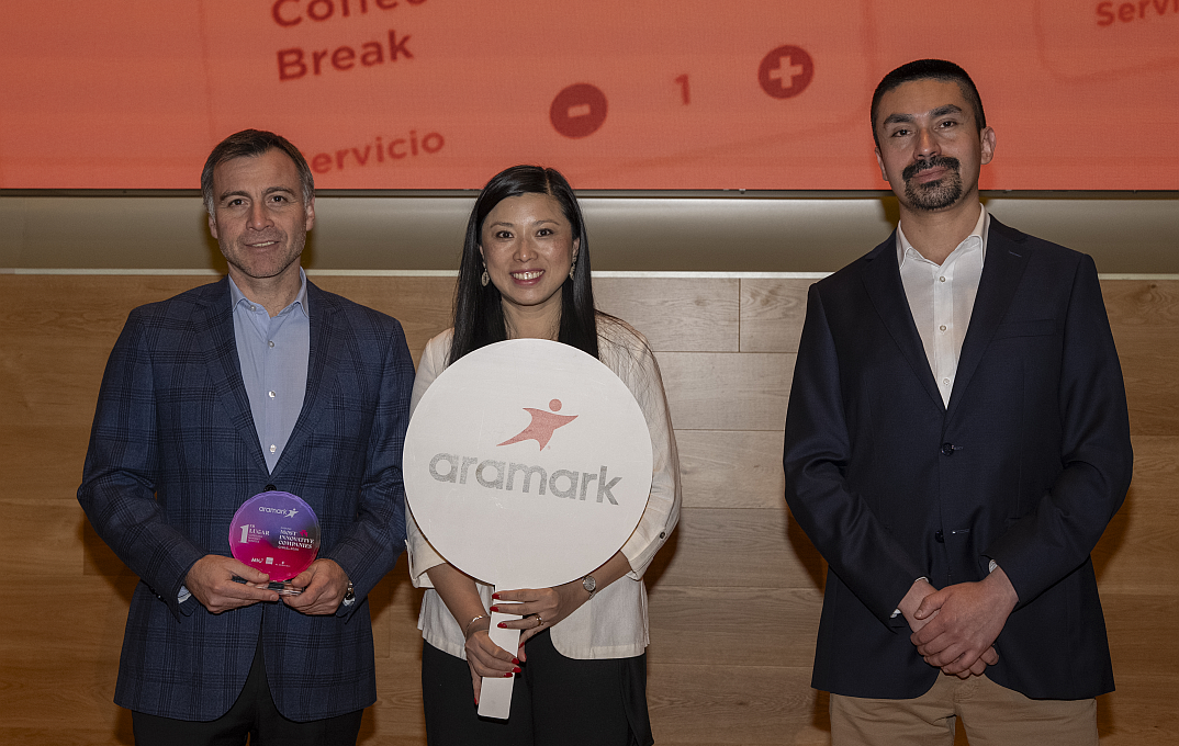 3 people with award